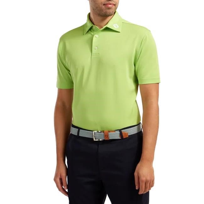 FootJoy Stretch Pique Solid pánske polo, limetkové