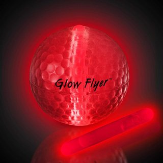 Masters Glow Flyer golfové loptičky, červené