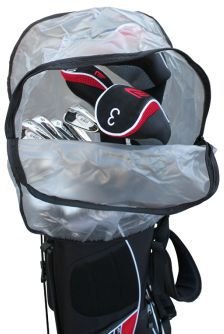 Masters Raincover with Zip, čierna/priehľadná