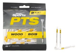 Pride Professional Tee System Prolength Yellow drevené týčka 69mm (2 3/4"), 20ks