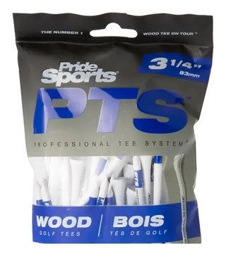 Pride Professional Tee System Prolength Plus modré drevené týčka 83mm (3 1/4"), 15ks