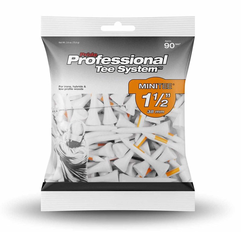 Pride Professional Tee System Prolength Mini Orange drevené týčka 38mm, 90ks