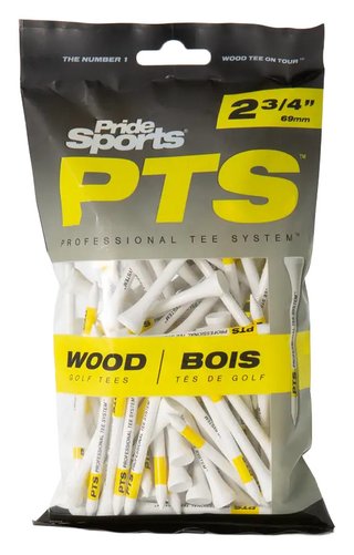 Pride Professional Tee System Prolength Yellow drevené týčka 69mm (2 3/4"), 100ks