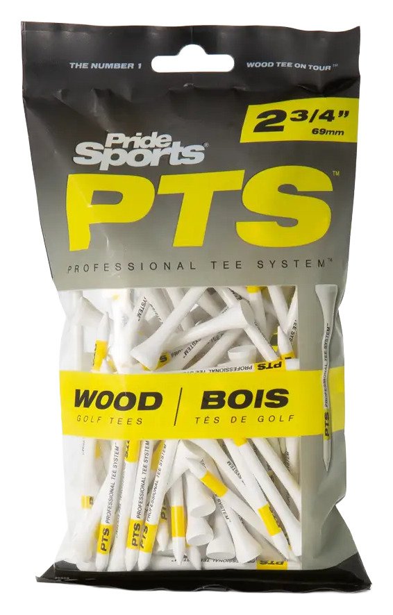 Pride Professional Tee System Prolength Yellow drevené týčka 69mm (2 3/4"), 100ks