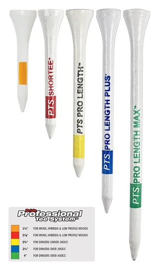 Pride Professional Tee System Prolength Yellow drevené týčka 69mm (2 3/4"), 100ks