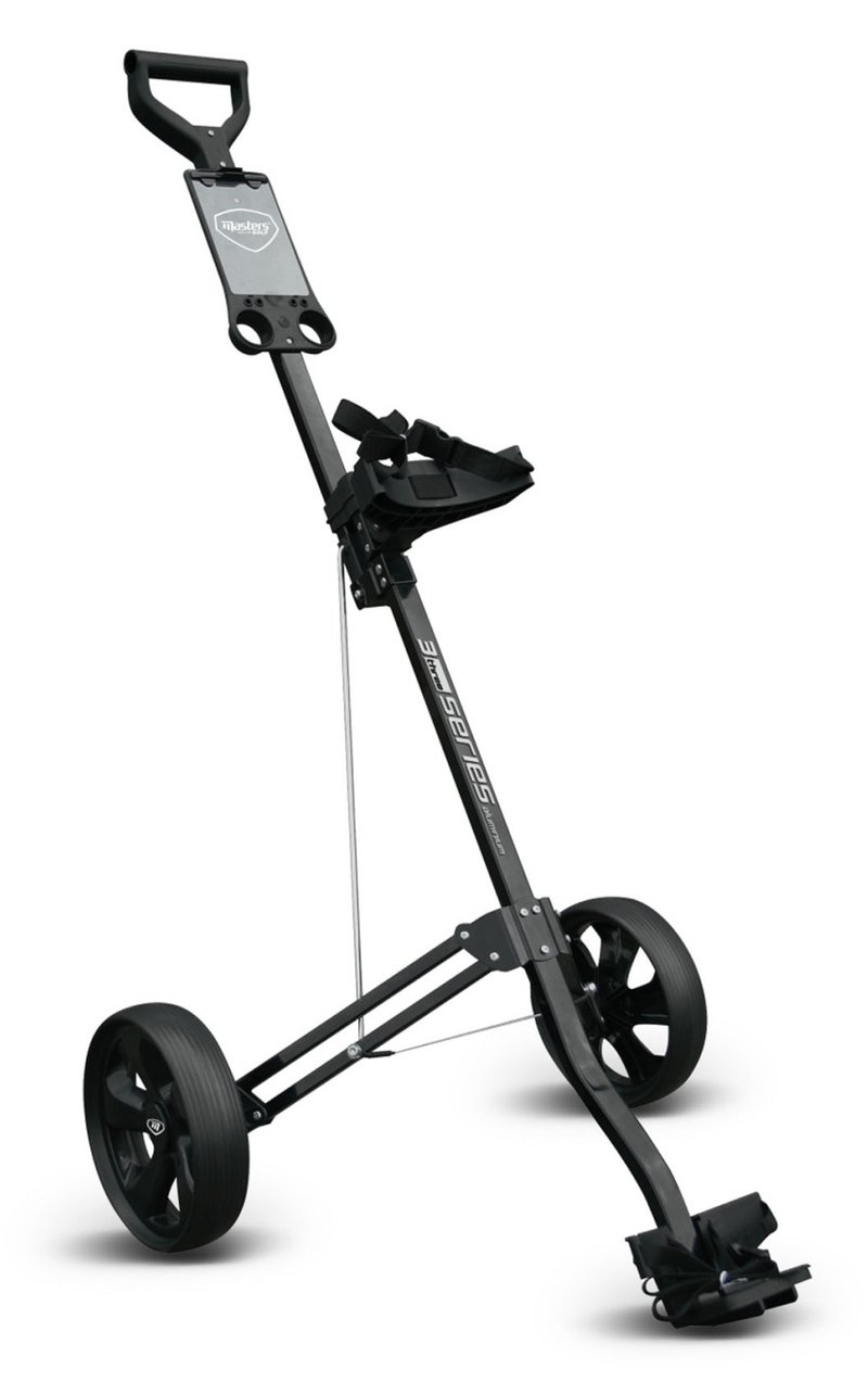 Masters Golf 3 Series Aluminium 2 Wheel ťahací vozík, čierny
