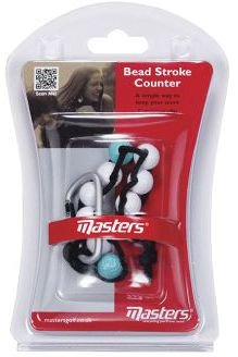 Masters Golf Masters Bead Stroke Counter počítadlo úderov, biela/zelená