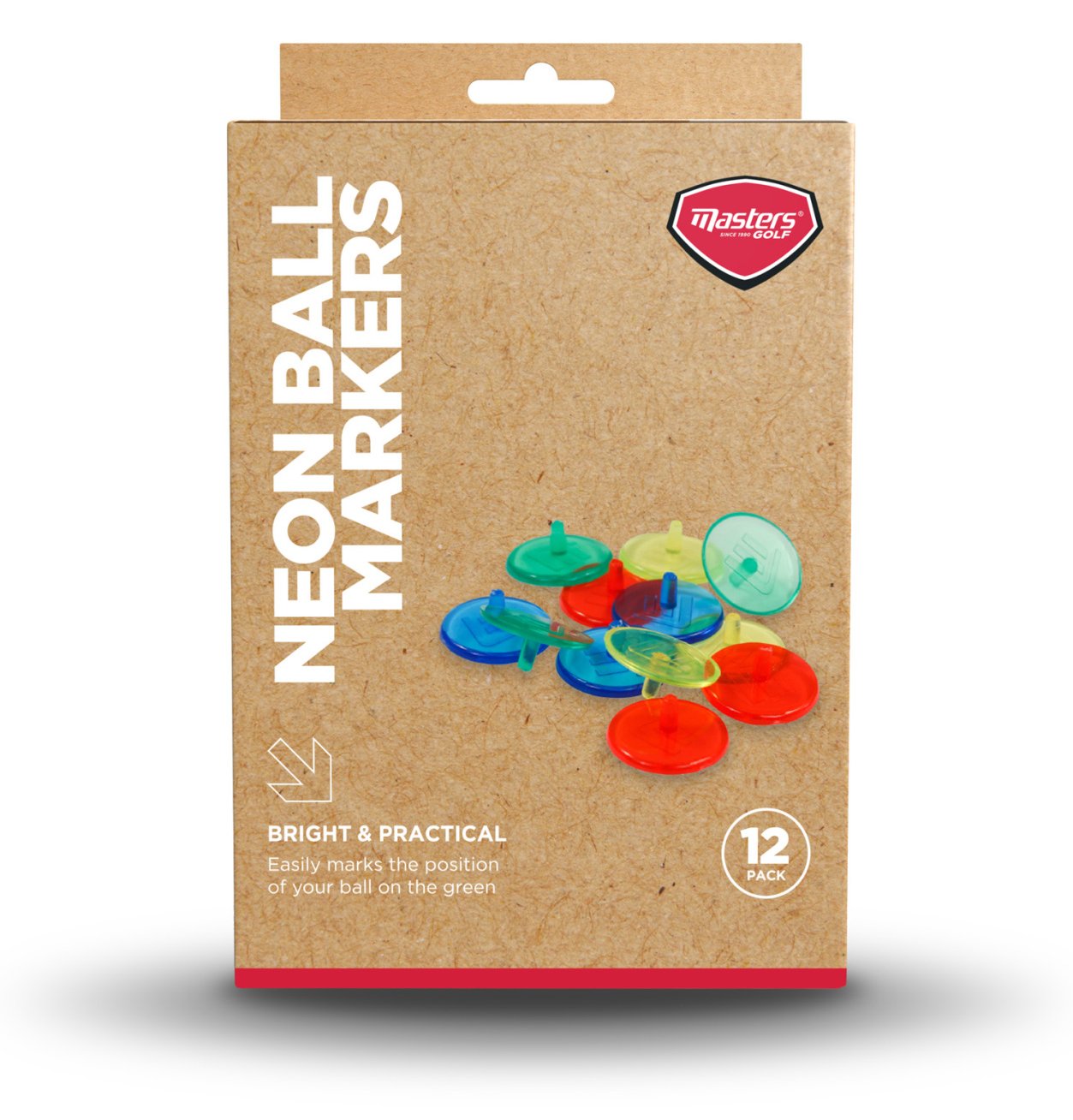 Masters Golf Neon Ball Markers (12 pack) markovátka