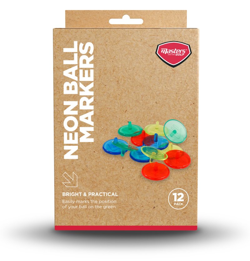 Masters Golf Neon Ball Markers (12 pack) markovátka