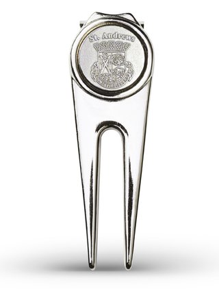 Masters Golf St Andrews Deluxe Pitchfork, strieborný
