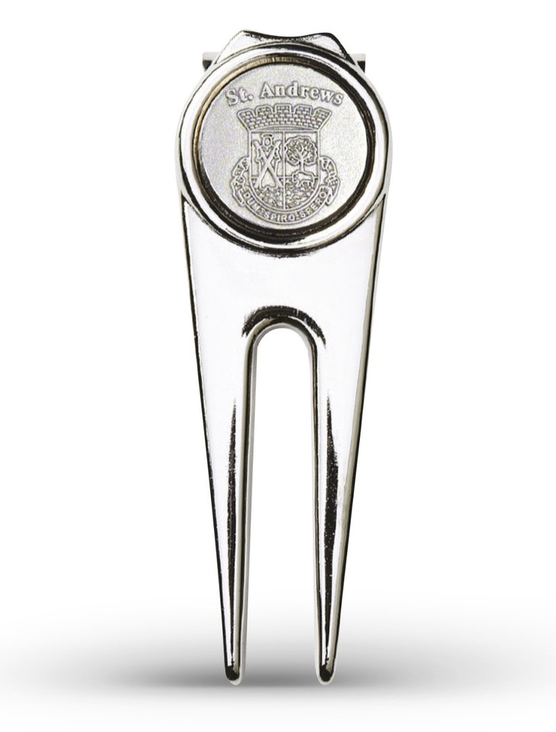 Masters Golf St Andrews Deluxe Pitchfork, strieborný