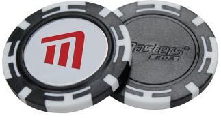 Masters Golf Poker Chips with Mag Ball Marker, čierno/biela (2pack)
