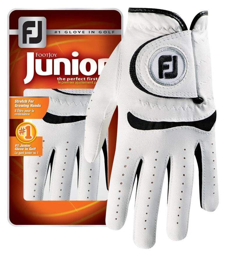 Footjoy FJ Junior 18 detská golfová rukavica, biela/čierna