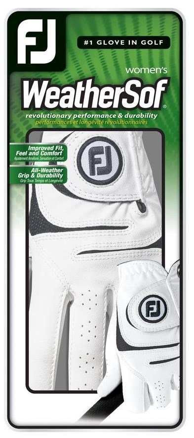FootJoy WeatherSof 18 dámska golfová rukavica, biela