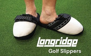 Longridge Golf Slippers (flaps) L golfové papuče, čierno/biela