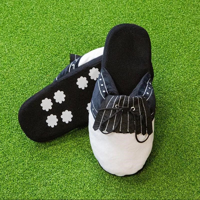 Longridge Golf Slippers (flaps) L golfové papuče, čierno/biela