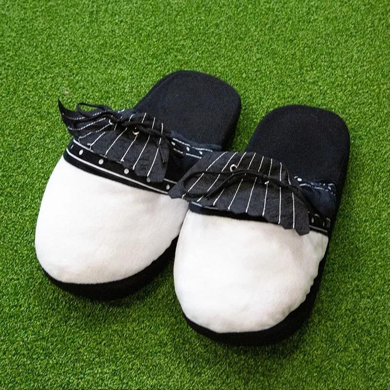 Longridge Golf Slippers (flaps) L golfové papuče, čierno/biela