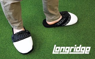 Longridge Golf Slippers (flaps) L golfové papuče, čierno/biela