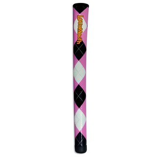 Loudmouth Swing Pink & Black Argyle grip, STANDARD