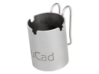 JuCad ashtray (handmade in titanium, upon request incl. foc name engravement), titanium