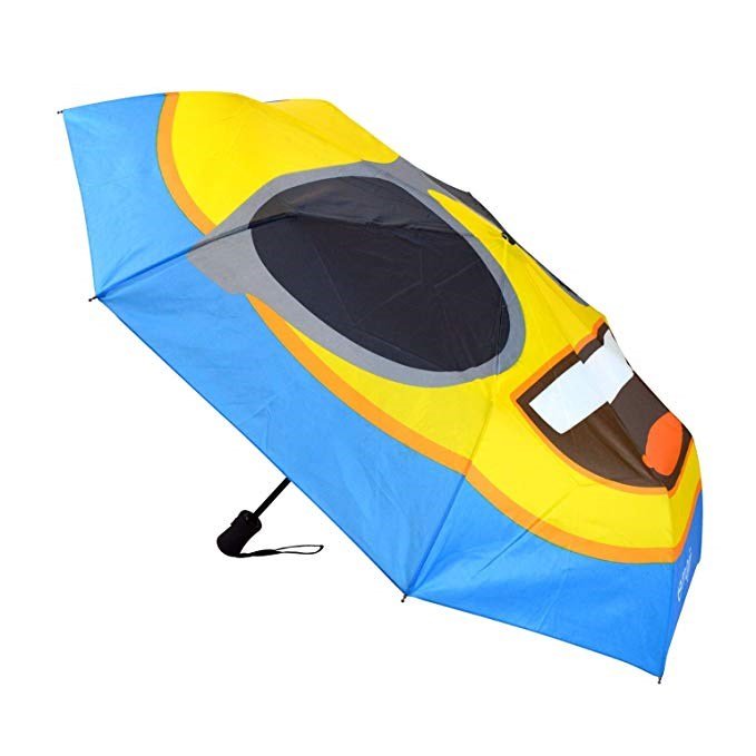 Emoji AutoFold Compact dáždnik, motív slnečné okuliare, viacfarebný