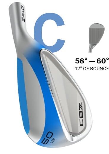 Cleveland CBZ C-Grind Lob Wedge patka