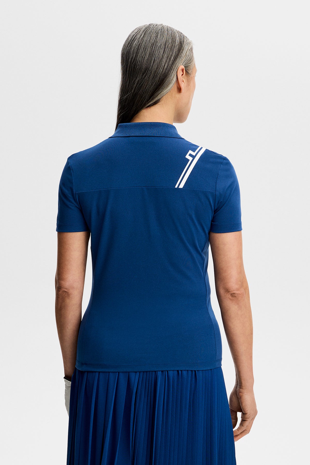 J.Lindeberg Melli Polo Estate Blue - lifestyle na ihrisku
