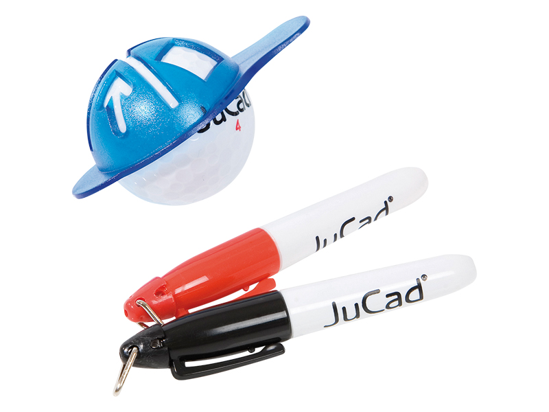 Súprava na značenie loptičiek JuCad Ball Marker Set s popisovačmi a šablónou