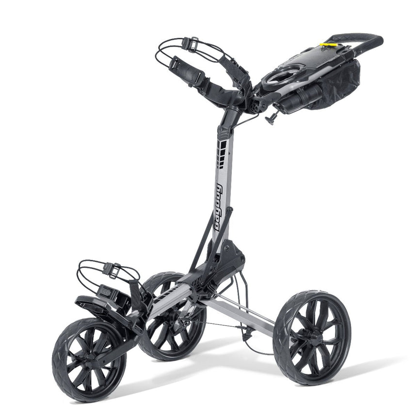 Tlačný vozík Bag Boy Slimfold Compact, strieborný/čierny