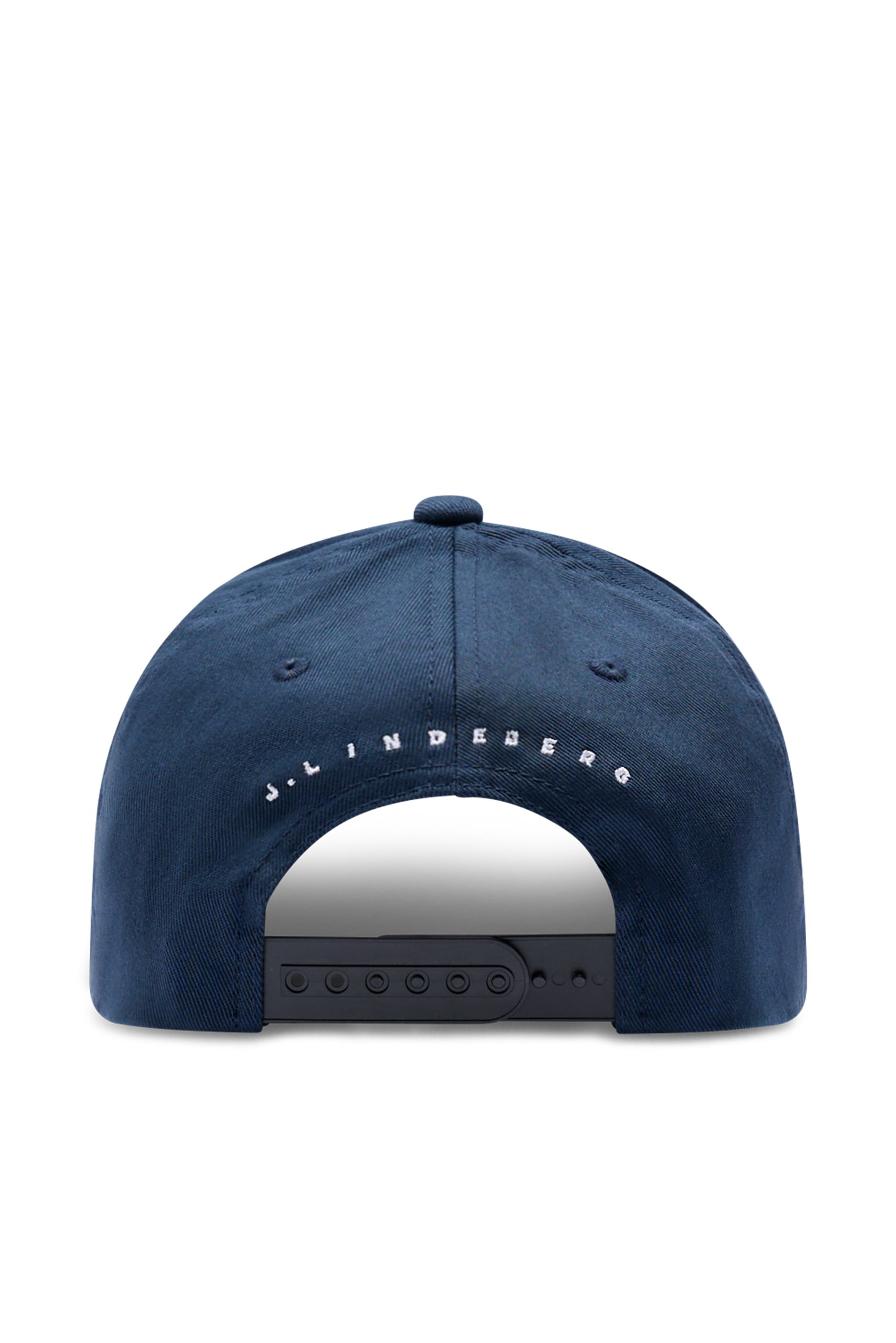 Šiltovka J.Lindeberg Heath JL Navy – detail zadného nastavenia a brandingu