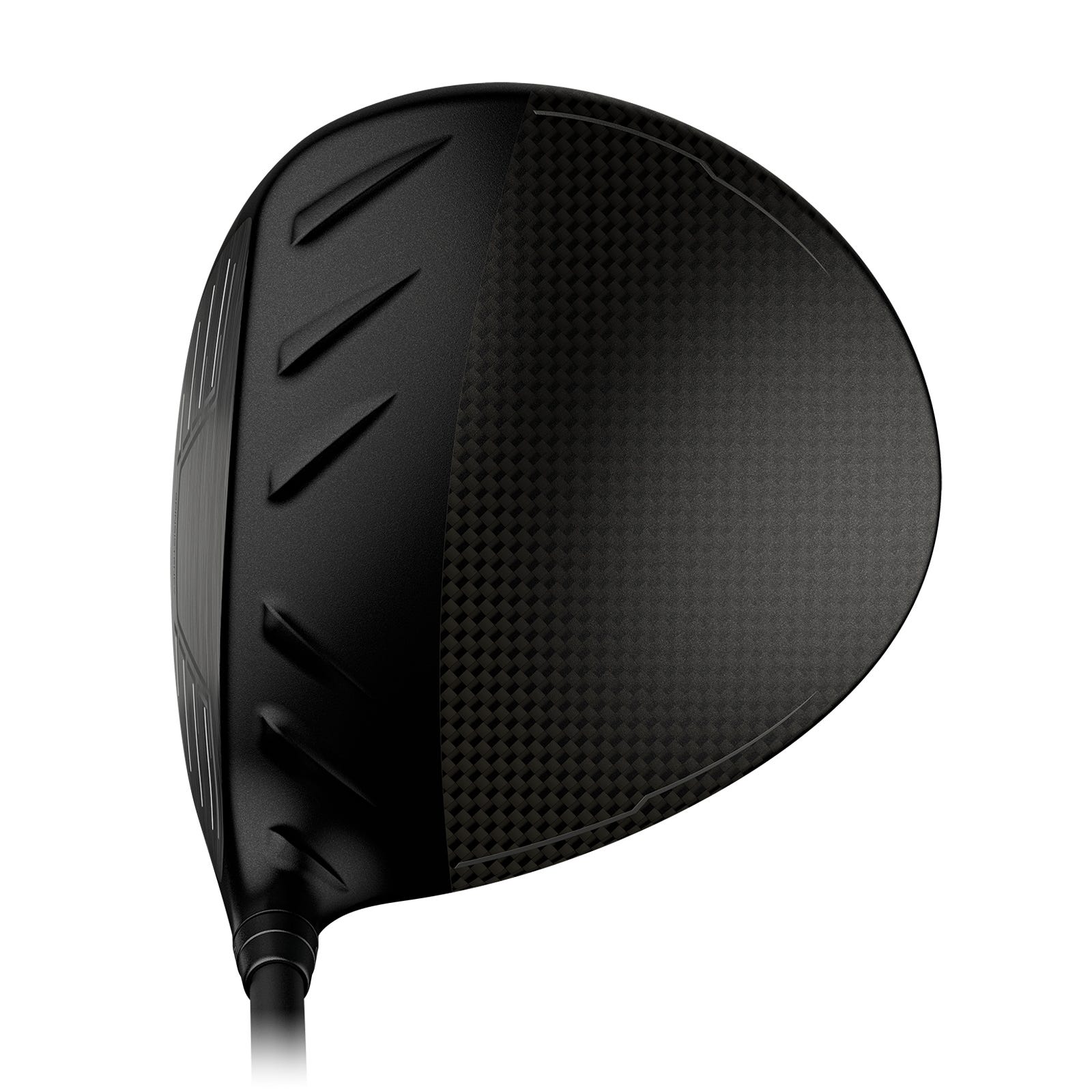 Address view of PING G440 K driver showing head profile and crown turbulators