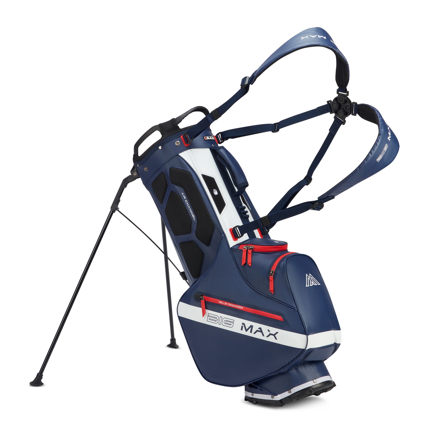 Big Max AQUA Eight H stand bag — vodotesná konštrukcia lesná zelená kamufláž