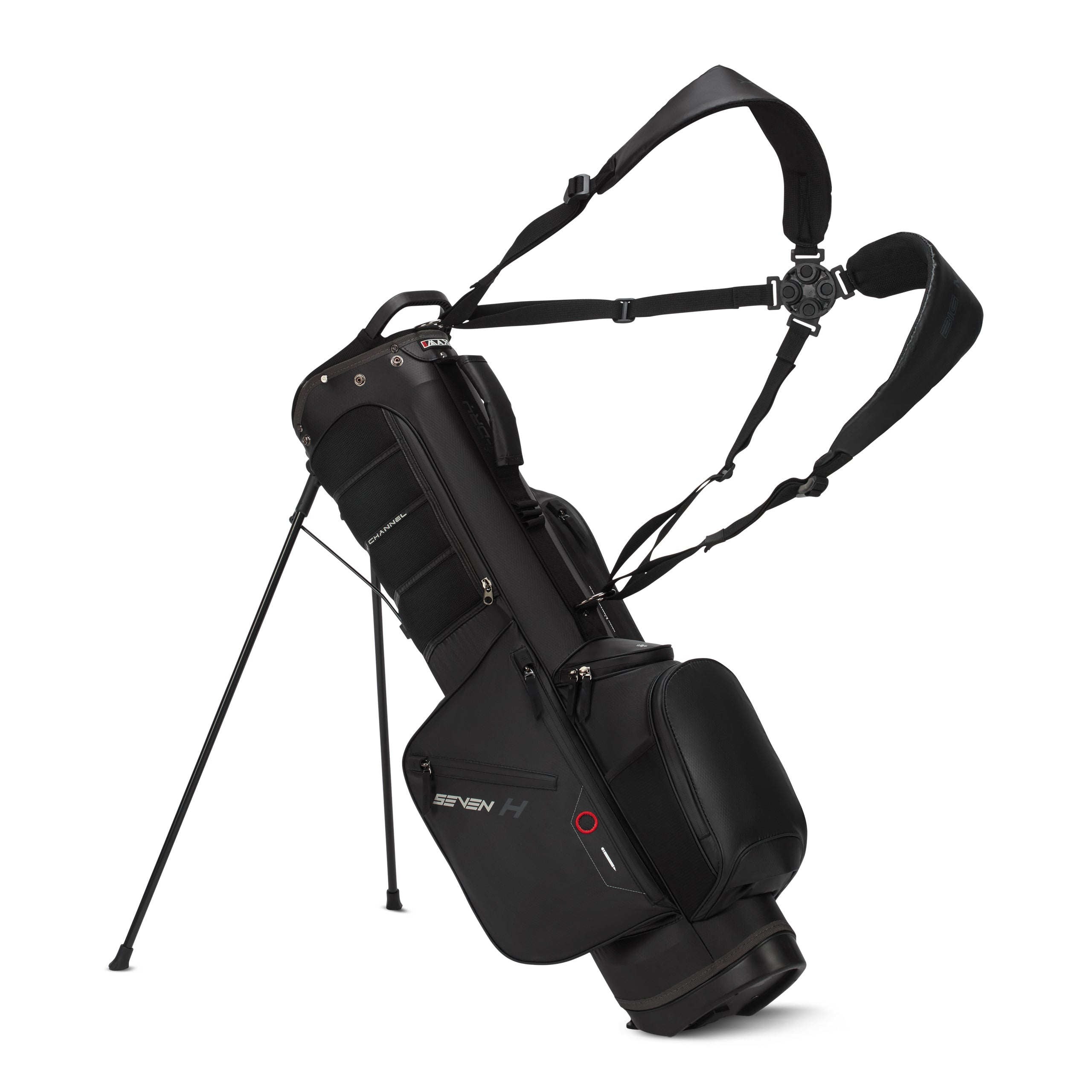 Big Max Aqua Seven H stand bag top divider and pocket layout
