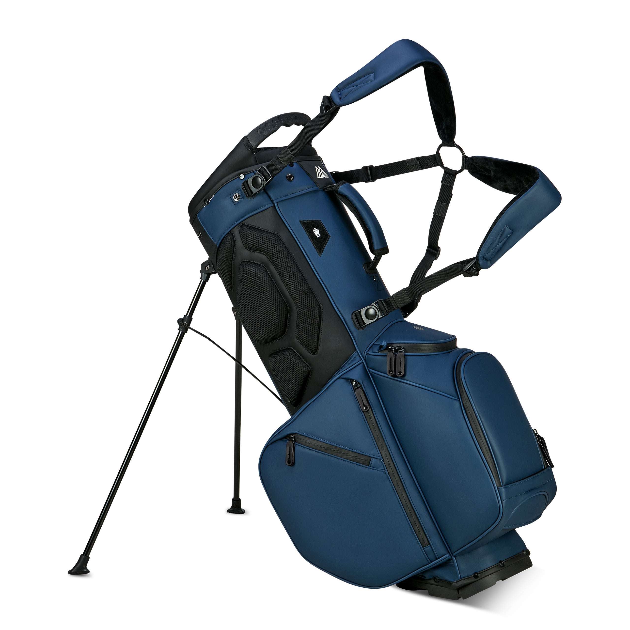 Big Max Dri Lite Hybrid Prime stand bag off white – side view