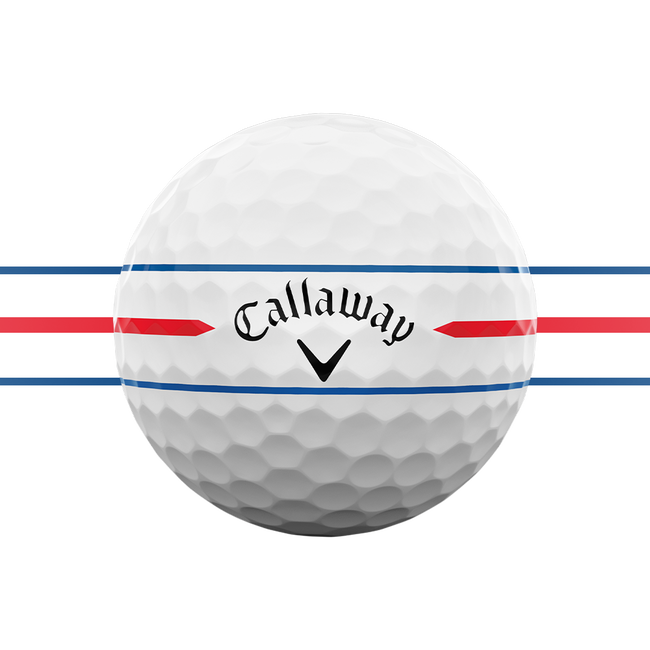 Callaway Chrome Soft 2026 — 360 Triple Track zarovnávacie čiary po celom obvode