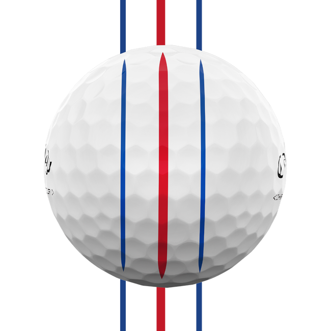 Callaway Chrome Soft Triple Track — zarovnávacie línie na loptičke