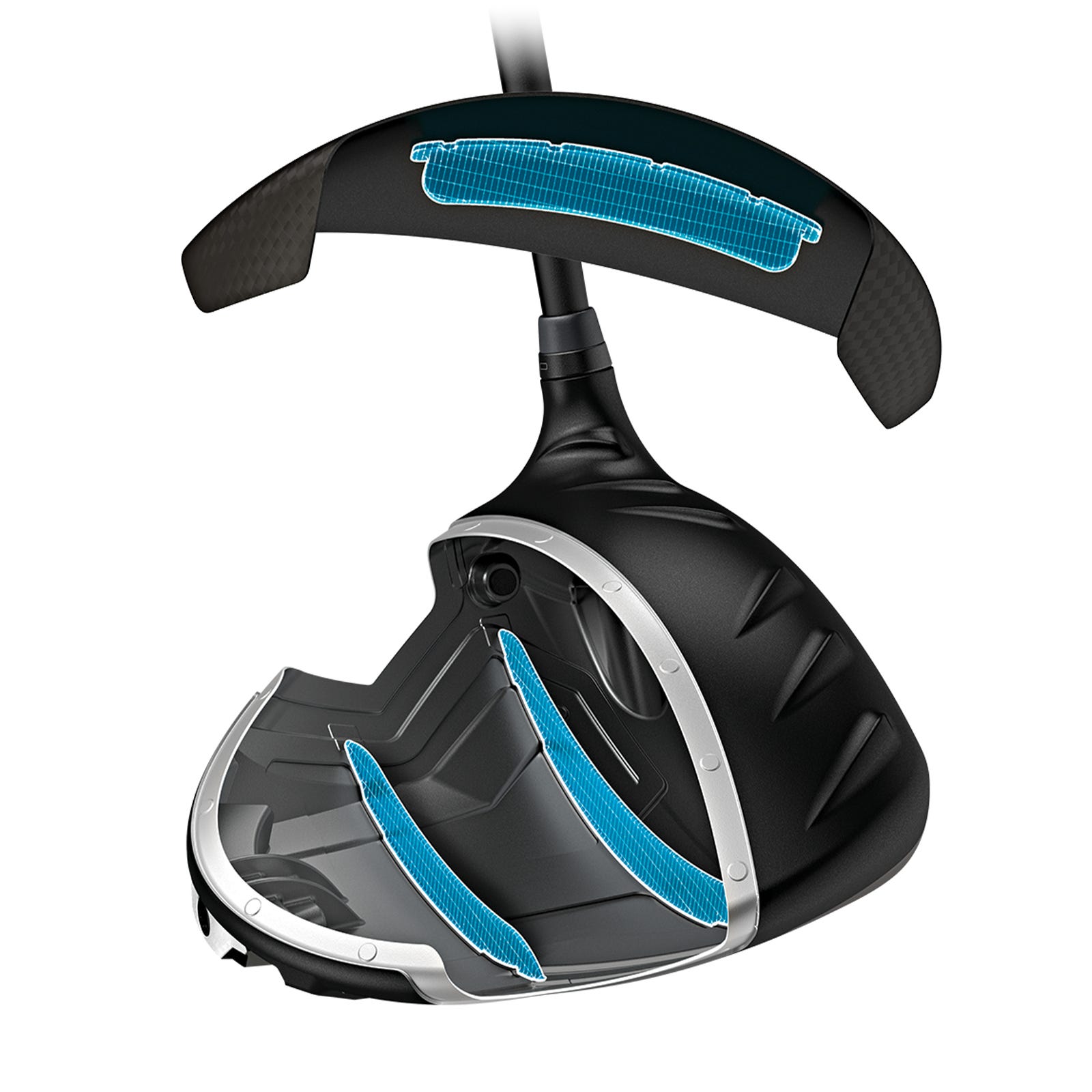 Exploded illustration of G440 K driver showing internal rib structure for sound design