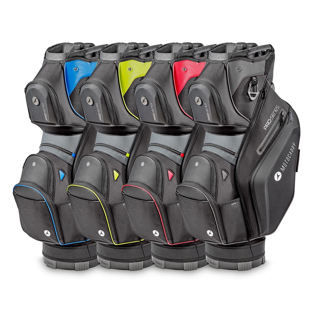 Motocaddy Pro-Series Cart Bag 2025 – 14 priehradiek po celej dĺžke a nový vrch bagu