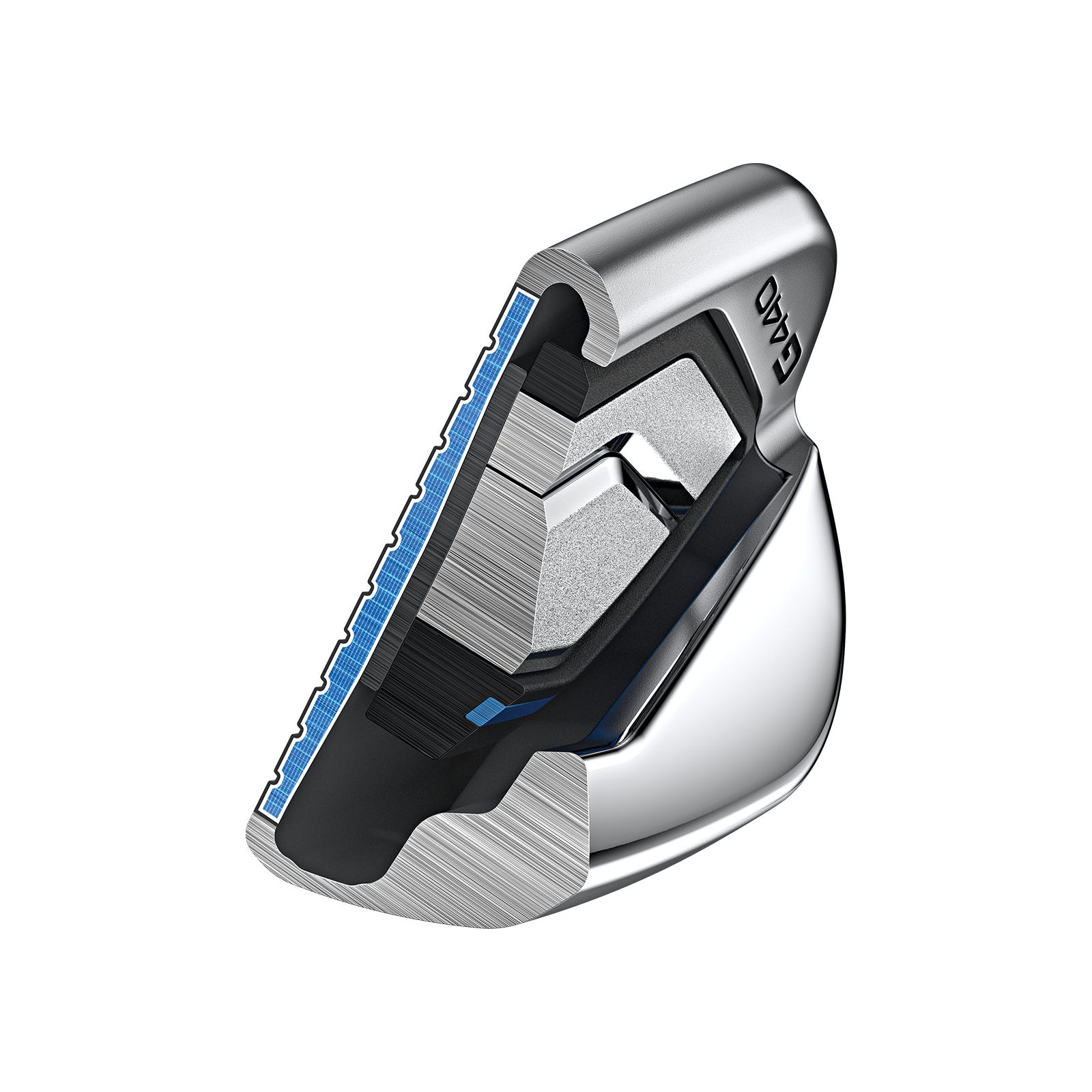 PING G440 cross section illustration showing PurFlex badge and CG position