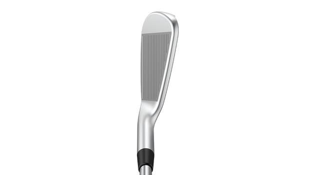 PING i540 7-iron at address showing compact players-style head shape