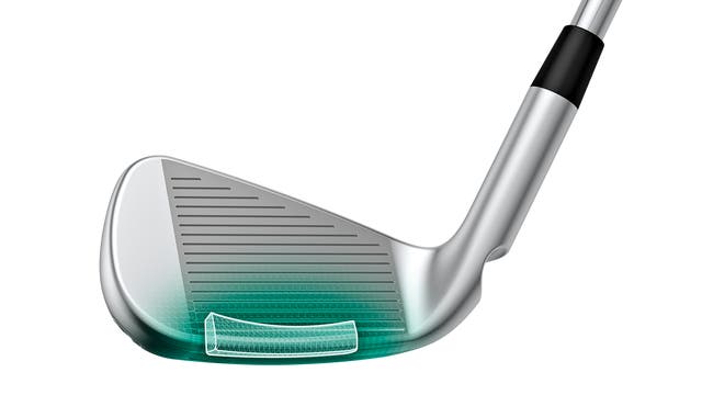 PING i540 sole view showing tungsten weighting placement