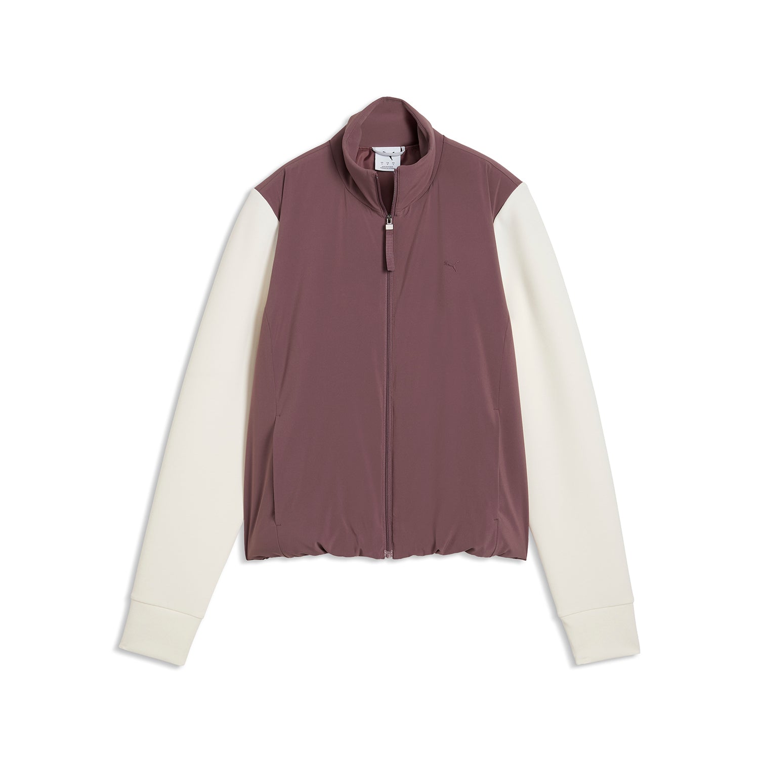 Predný pohľad na dámsku bundu Puma Cloudspun Fleece Hybrid Rich Cocoa