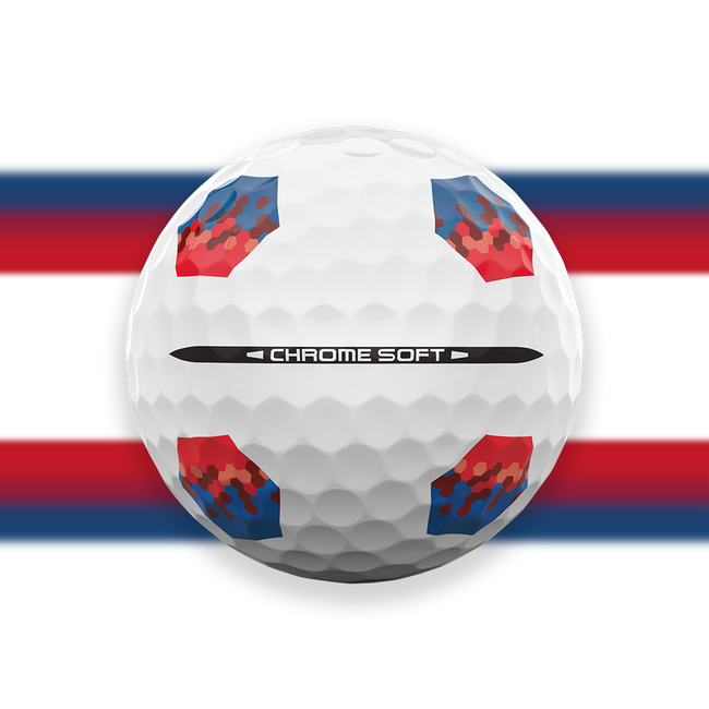 Callaway Chrome Soft 2026 TruTrack Blue/Red – detail zarovnania a spätnej väzby rolovania