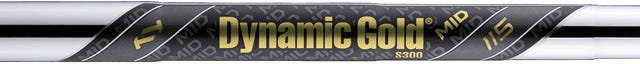 Oceľový shaft True Temper Dynamic Gold Mid 115 – osadený vo flexe Stiff S300 na tejto zákazkovej súprave PING i540