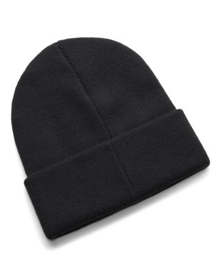 Under Armour Halftime Cuff Beanie zadný pohľad, čierna