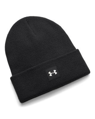 Under Armour Halftime Cuff Beanie predný pohľad, čierna