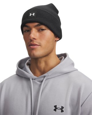 Under Armour Halftime Cuff Beanie lifestyle pohľad, čierna a biela