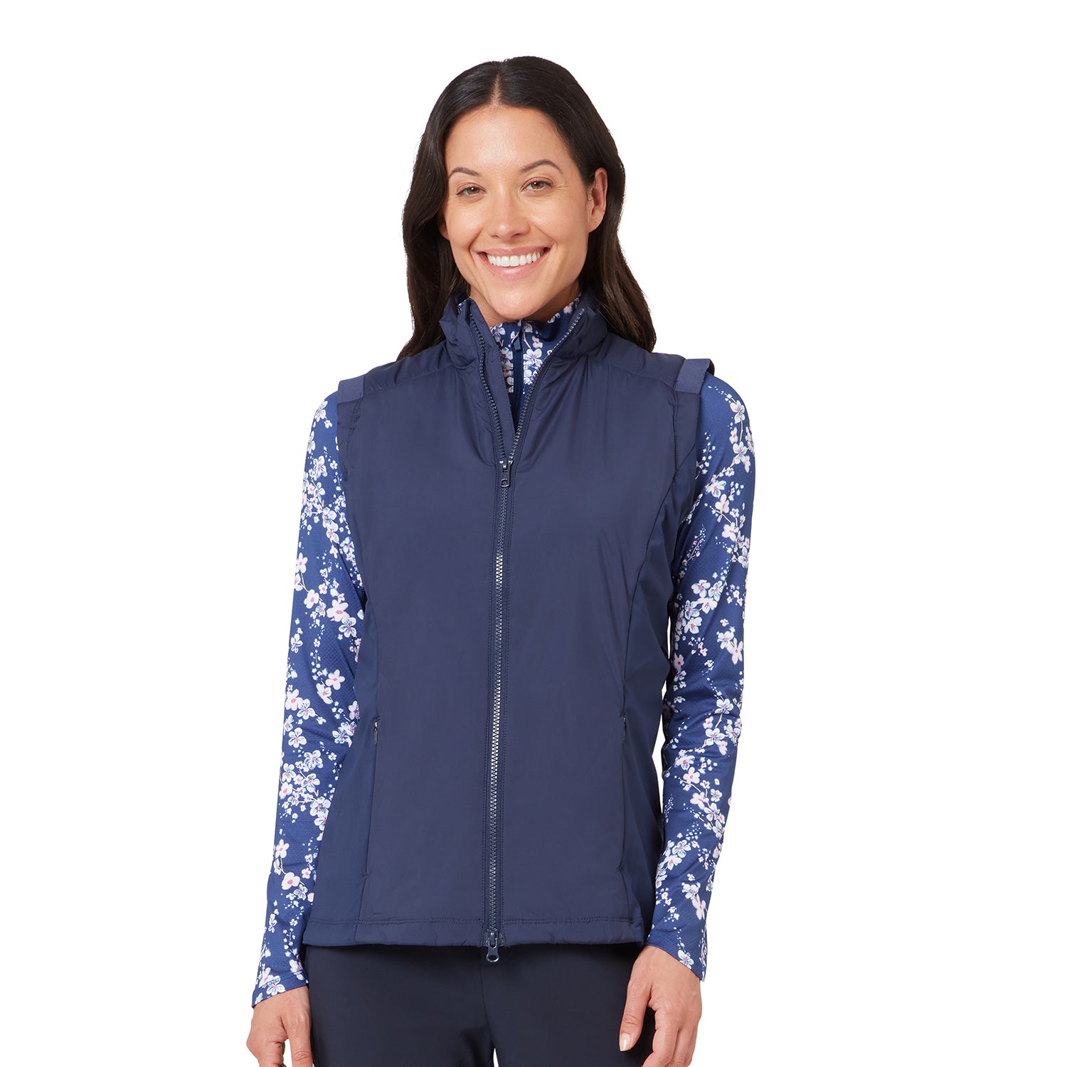 Callaway Ladies Lightweight Primaloft Gilet Peacoat — predný pohľad