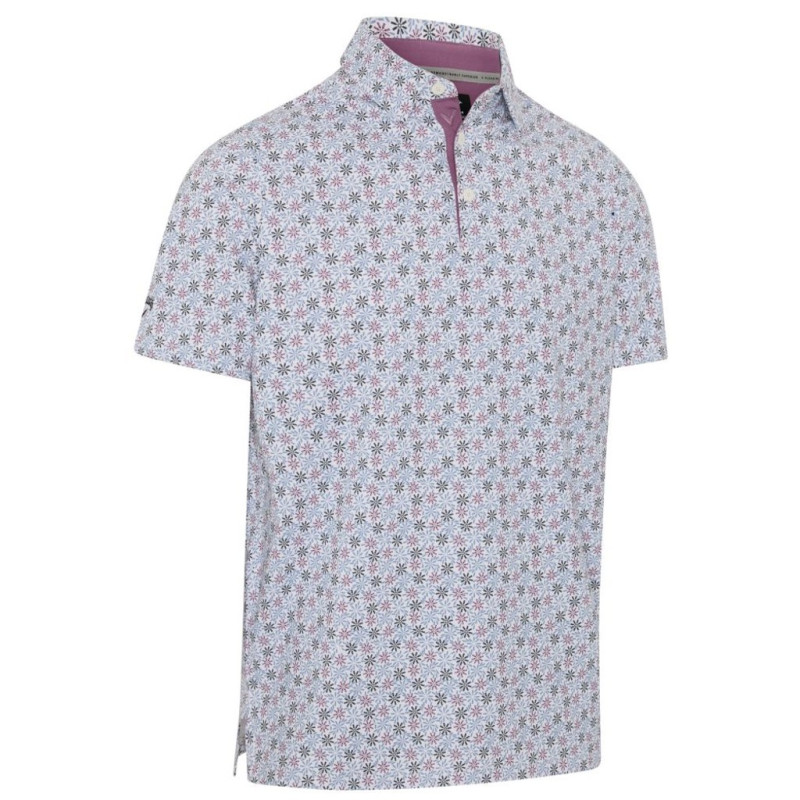 Callaway Making Flowers Out Of Whisky polo – predný pohľad žiarivo biele