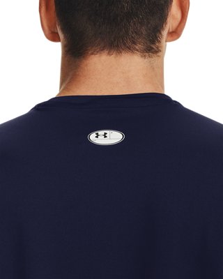 Under Armour HeatGear Fitted Short Sleeve – Midnight Navy, detail chrbta